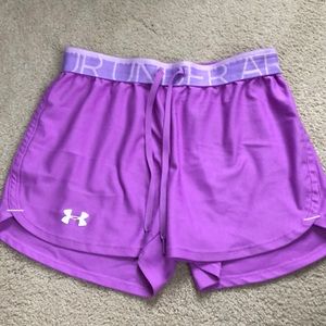 purple under armor shorts, barely worn